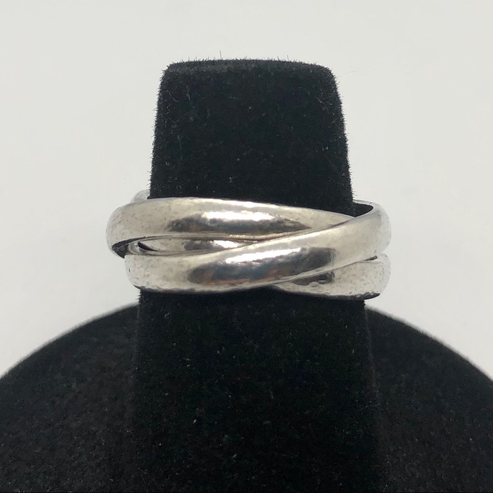 Ring Bands 925 Sterling Silver 3 Band Size 5.5